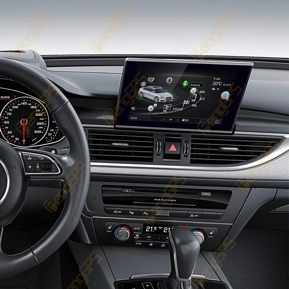 8 Inch Android 11 Car Radio CarPlay For Audi A6L 2016-2018 Touch Screen Multimedia Player GPS Navigation Head Unit DSP WIFI BT