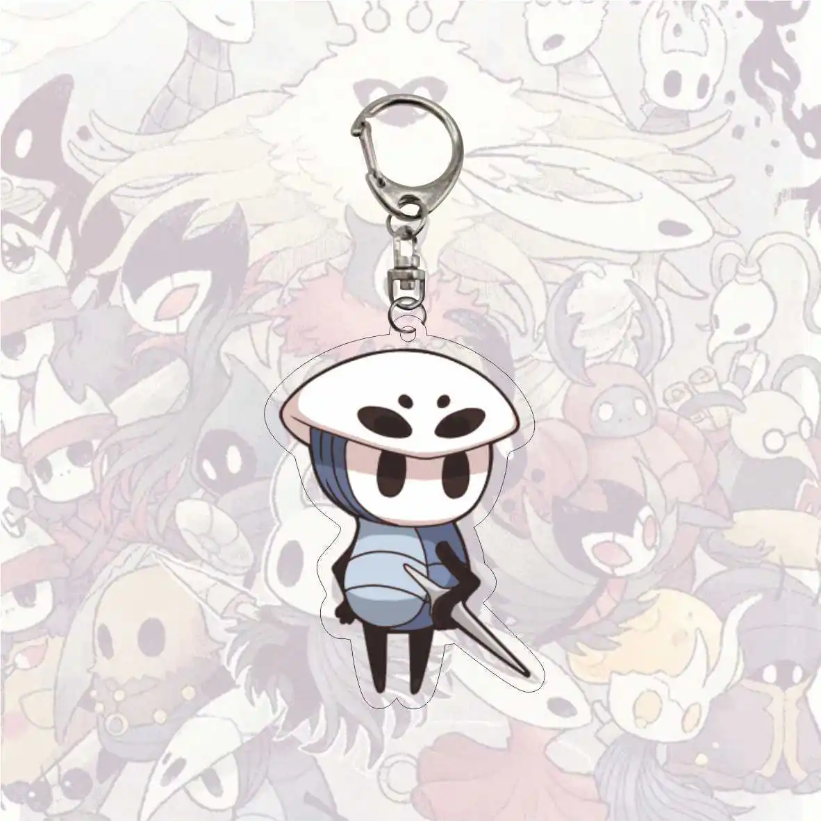 Hollow Knight Game Cosplay Keychain Octopus Cartoon Figures Acrylic Pendant Key Chain Bag Charm Accessories Gift for Wholesale