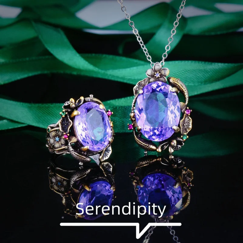 Mood Jewelry Package - Time Palace Series - Oval Jewelry Pendant Necklace - Women's Jewelry - Silver Chain