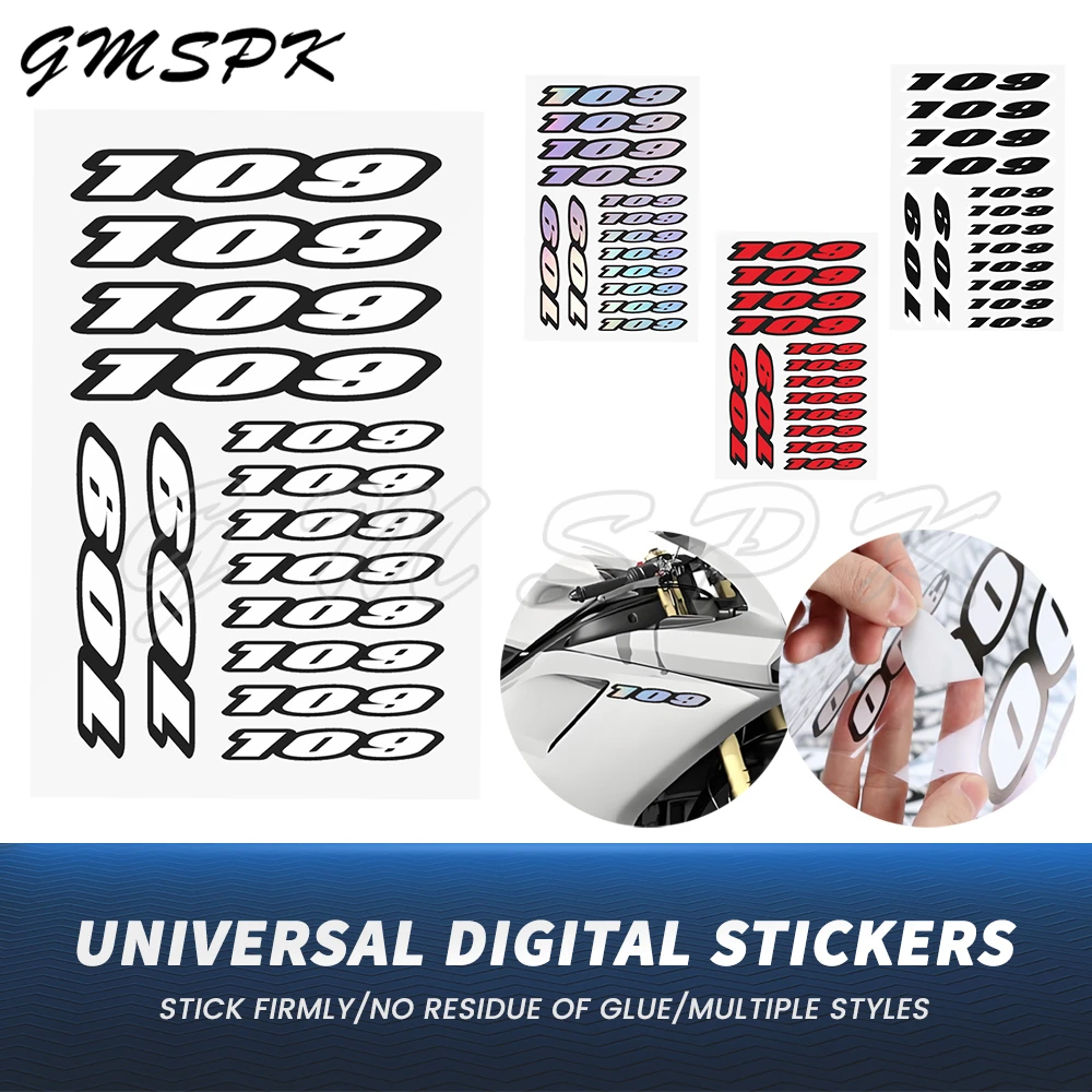 

Motorcycle Decoration Stickers Fairing Body Fuel Tank Number 109 Decals Fit for Suzuki M109R Boulevard M 109R C109R C109 R