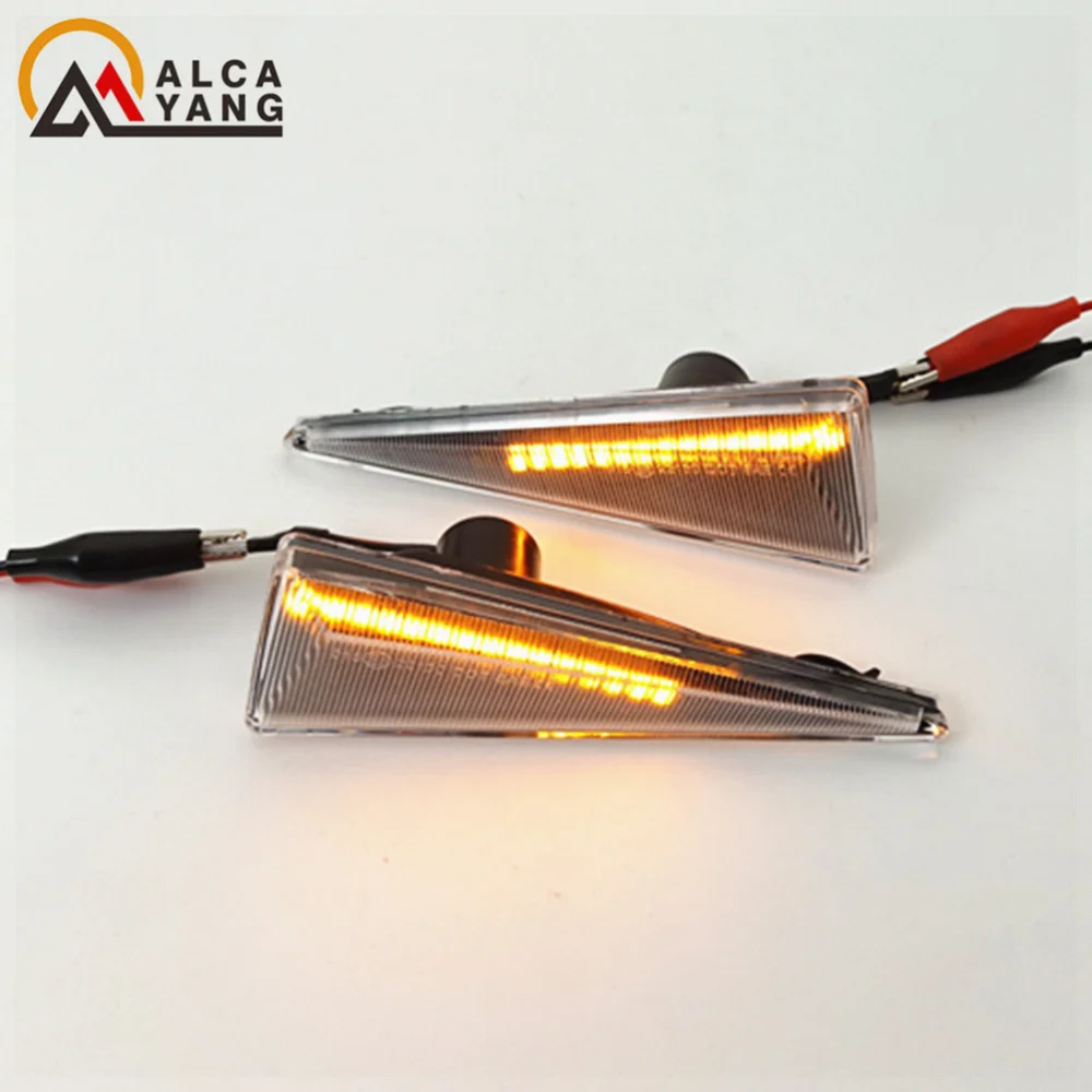 2 Stück LED Dynamische Seitenmarkierungs-Blinkleuchte für Renault Megane MK2 CC Espace MK4 Scenic MK2 Wind Avantime Thalia 2 – Detail 19