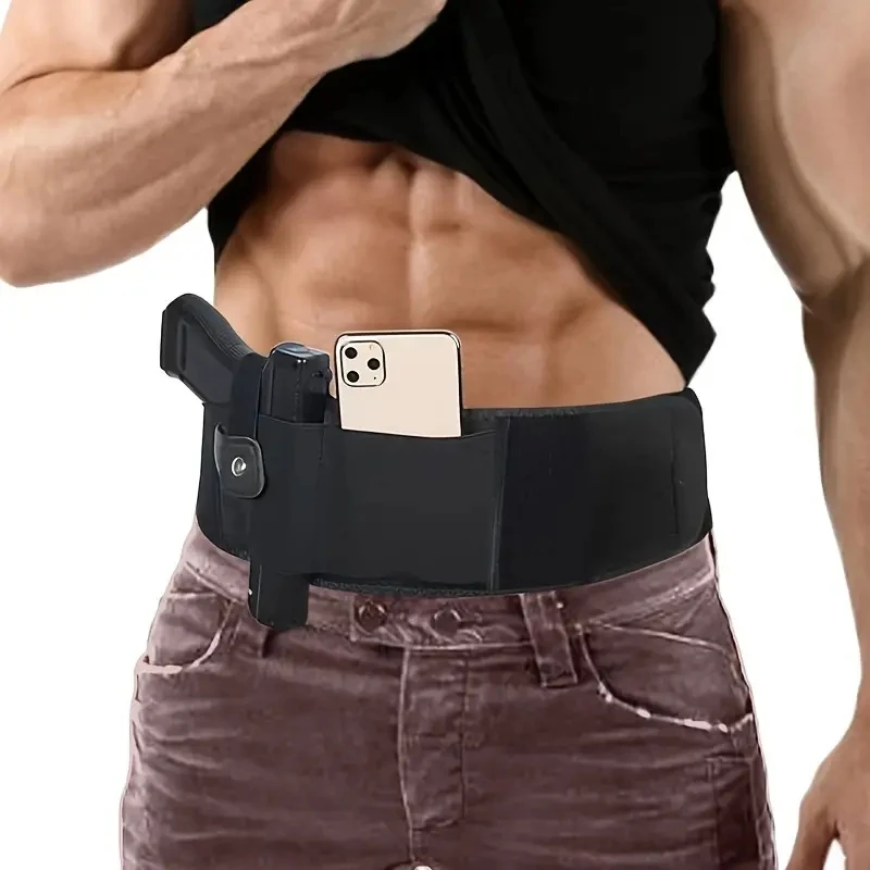 Taillebandriem voor buiten draagbare jacht Fitness Verborgen telefoontas Verborgen draagtas Tactische holster Draagbare buikholster
