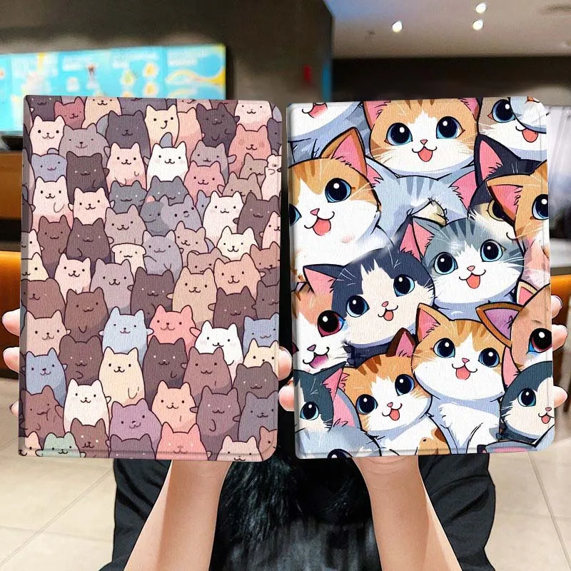

Милый чехол с котиком для Honor Pad 8 V8 9 GT MagicPad 13 3 2 Tab MatePad Pro Air 12 X 12.6, складной чехол для планшета, подарок