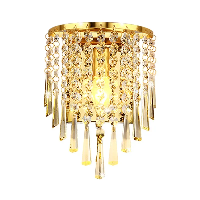 Modern Crystal Wall Lamp Chrome Sconce Wall Light For Living Room Bathroom Home Indoor Lighting Decoration