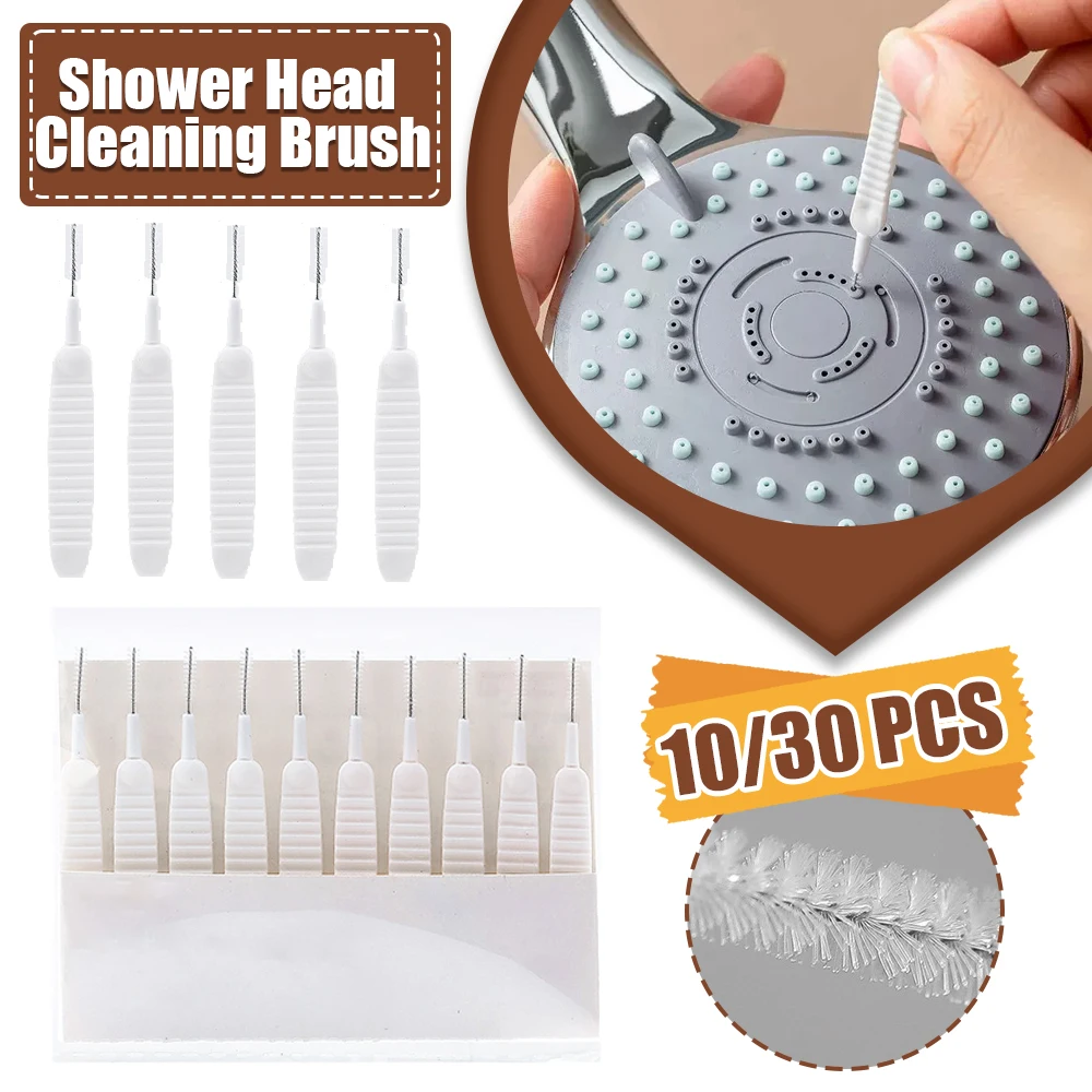 10/30Pcs Bathroom Shower Head Cleaning Brush Washing Anti-clogging Mini Brush Pore Gap Mobile Phone Hole Dust Cleaning Tool