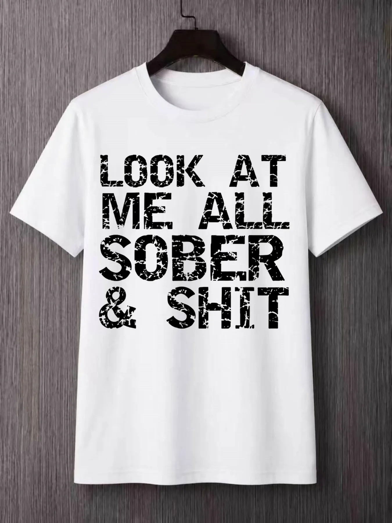T-Shirt with the Printed Text 