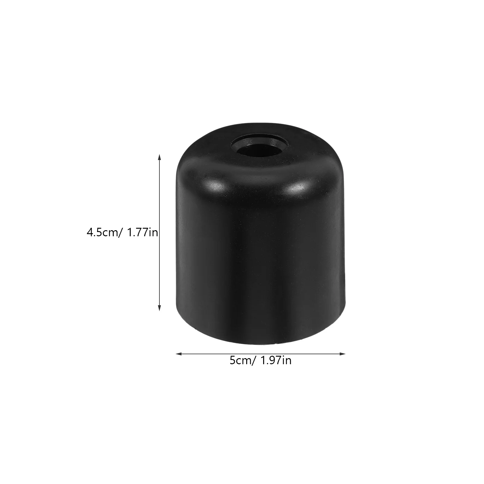 4Pcs Furniture Legs Plastic Black Round Tapered Replacement Sofa Couch Table Heavy Duty Support Screwin Legs Chair Leg Extenders