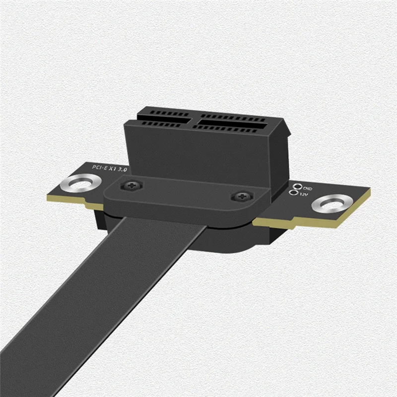 PCIE 1X Extension Cable 90 Degree, PCI-Express 3.0 1X Male to Female Riser Cable PCI-E 1X Extender Adapter 10cm