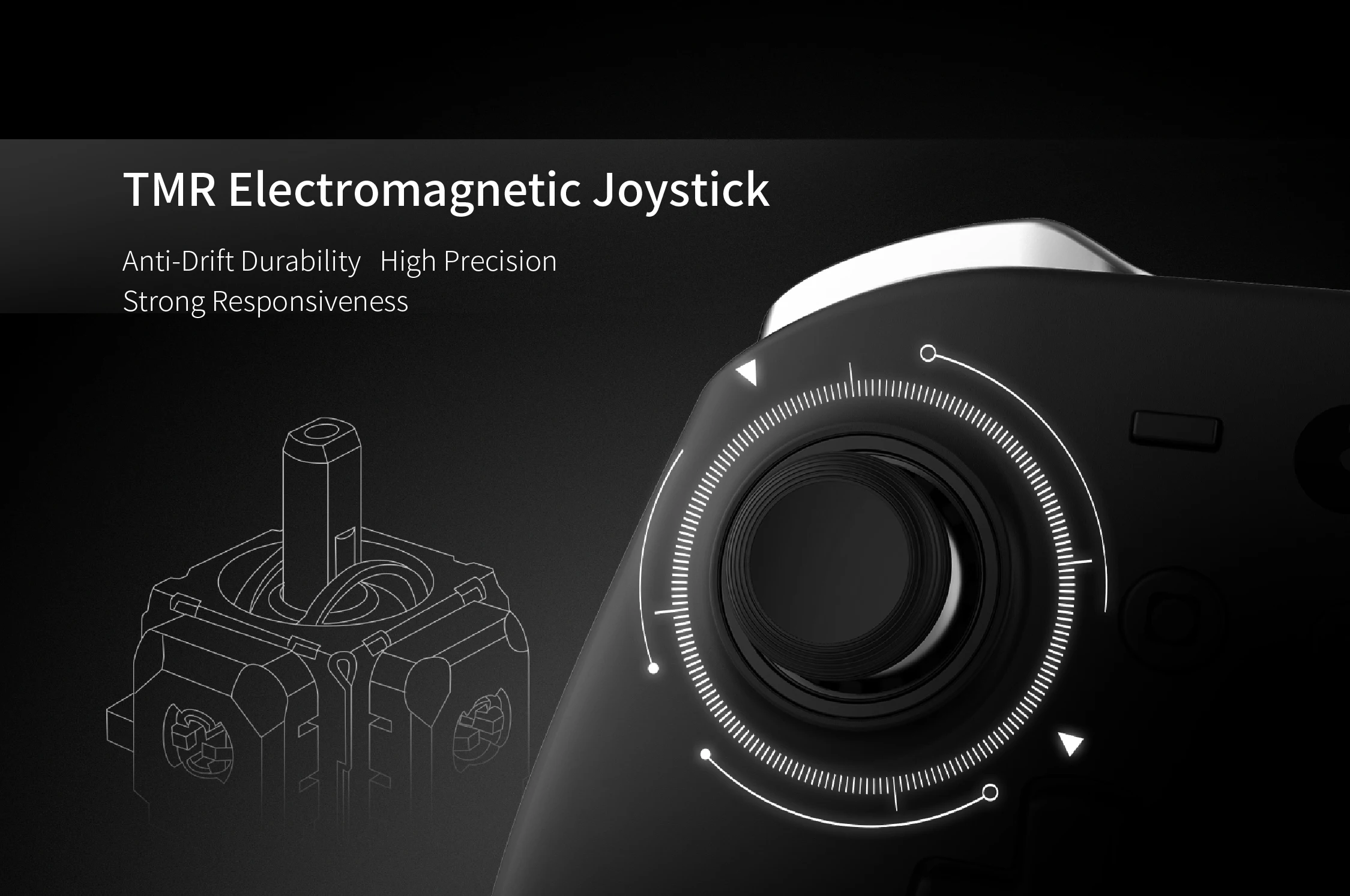 GuliKit Bluetooth-Spielcontroller mit TMR-Joystick und Hyperlink 2 Adapter für Windows/Switch 2/Steam Deck/iOS/macOS – Detail 2