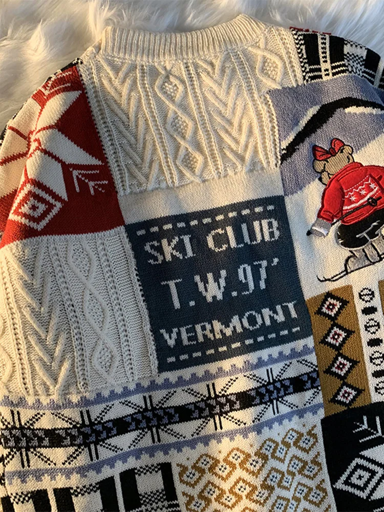 

Thiened Cisas вязаный свитер с высоким воротником осень-зима верхняя одежда для мужчин молодежная модная длинная све Crew Ne с принтом