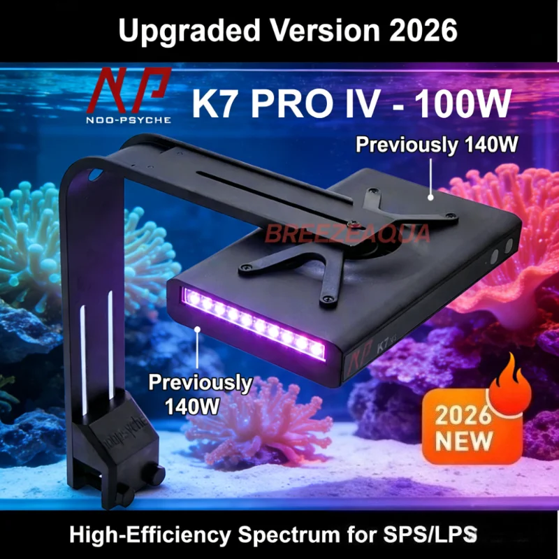 NP K7 PRO IV 100W Noopsyche LED Aquarium Light for Coral Reef SPS