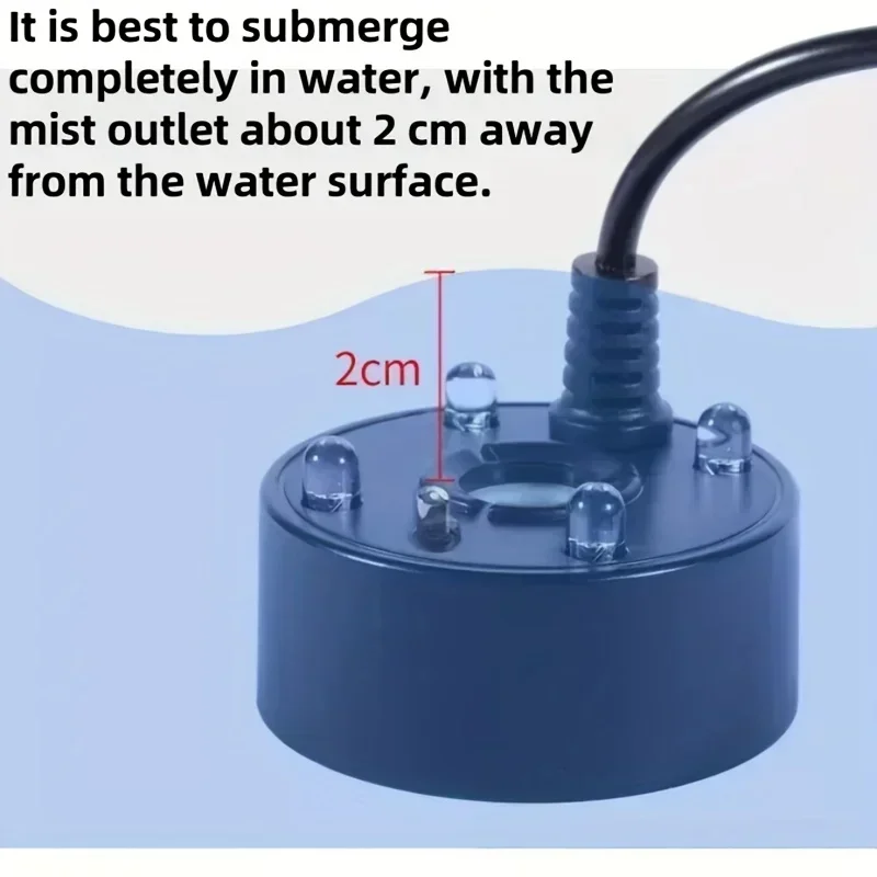 Spina USB 4 LED Spruzzatore ad ultrasuoni Fontana interna Funzione acqua Stagno Portatile Rettile Nebbia Umidificatore Calderone di Halloween