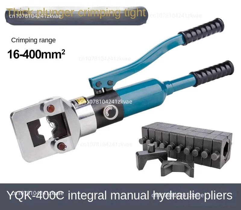 Integral Hydraulic Forceps -400C Wire Crimper Cable Clamp Copper Aluminum Nose 500 Press Plier