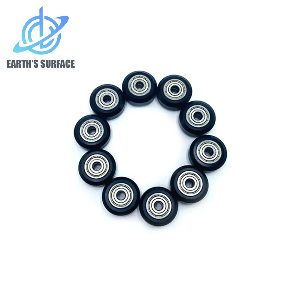 DB-3D Printer Parts 10/20PCS Embedded Bearing Pulley POM Pulley For Carriage Plate Bearing Groove Guide Round Gear Wheel