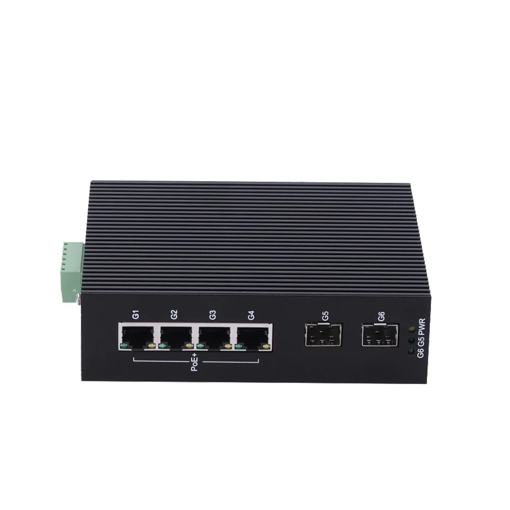 Supply 6 port gigabit network switch with 5 years warranty PoE switch