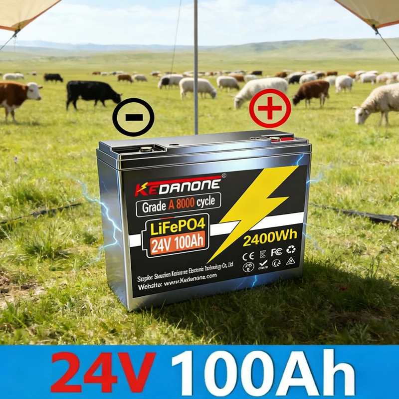 LIFEPO4 24V 32700 200AH Battery Is Integrated with BMS 200A for RV Solar External Rechargeable Network Lithium Iron Phosphate