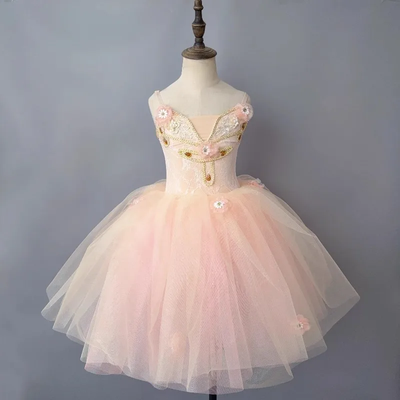 Ballet Dress for Girls Dance Performance Costume Fairy Princess Dresses Children's Ballet Tutu Dress Festival Stage Kids Clothes