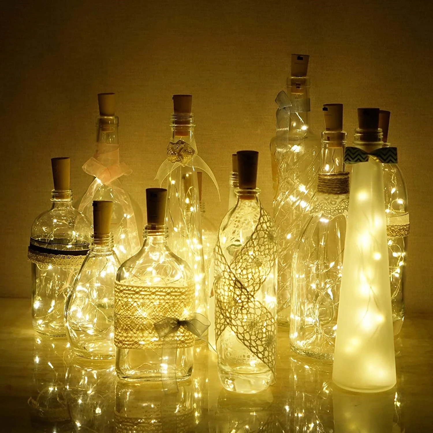 10 PCS LED String Lights Bottle Lights Cork Lights Wine Bottle Starry String Lamp Night DIY Party Christmas Wedding Decoration image 5