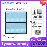 Nanlite PavoSlim 60B / 120B  60C / 120C /  Slim Panel RGB LED light Photography Fill Light Outdoor Live Streaming Studio Light