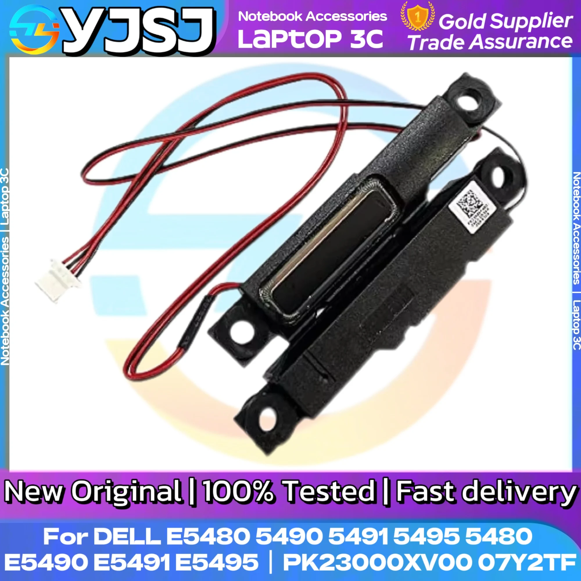 

New Laptop internal speaker for DELL E5480 5490 5491 5495 5480 P72G E5490 E5491 E5495 built-in speaker PK23000XV00 07Y2TF