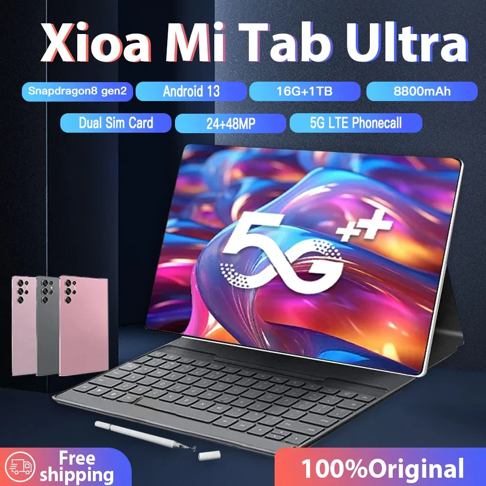 2024 Orijinal tablet Mi Pad Tab Ultra Snapdragon 8 gen2 orijinal PC 12 inç 8800 mAh Pil 16 GB + 1 TB tablet pc Android13 kilidi açılmış