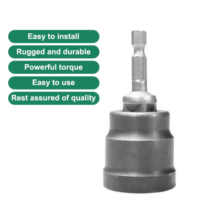 Universal Scissor Car Jack Adapter Rv Stabilizer Jack Drill Adapter Car Disassemble Tool Steel Ball Joint Rod Impact Wrench Tool