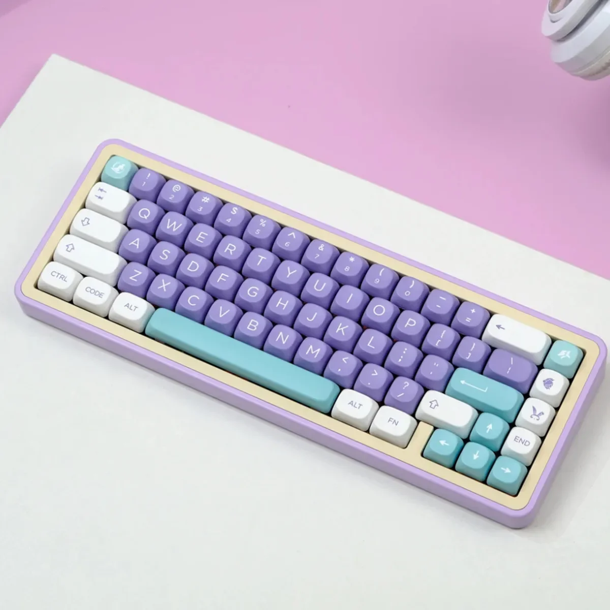 KBCaps 129 Key PBT Material MuLan MOA Profile Dye Sublimation Keycap Fits  MX Switch 61/64/68/75/86/98/104  Mechanical Keyboard