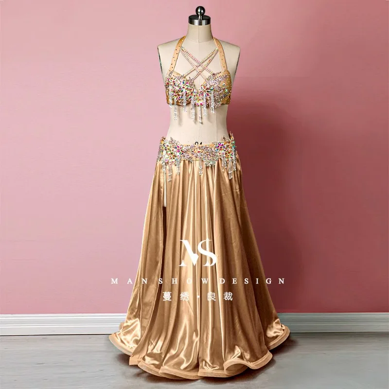 

customized belly dance performance costume new performance set versatile corset waist cover group dance costume dancewear