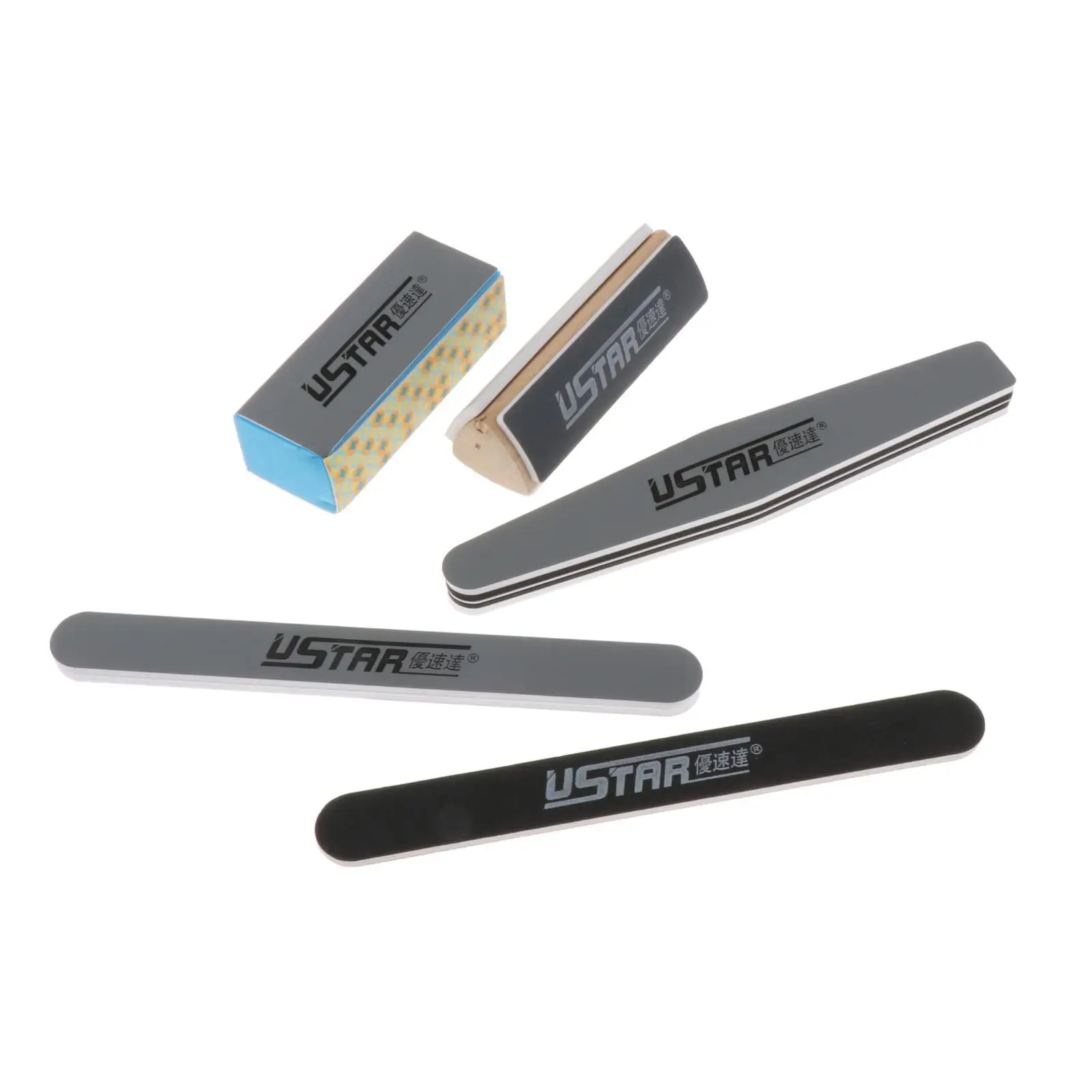 5/set DIY Nail Files Grinding Buffer Emery Board Block Tools Kits