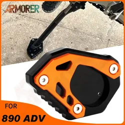 2023 Motorcycle Accessories For 890 Adventure R 890ADV 890 adventure 890 ADV R 2020 2021 2022 Side Stand Kickstand Plate Pad