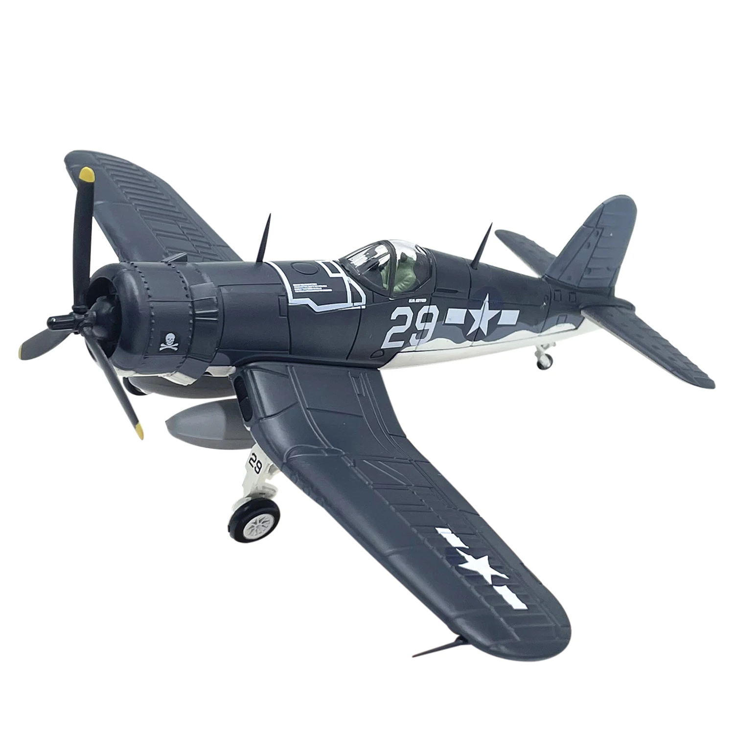 

Diecast American F4U-1 Militarized Combat Fighter Aircraft Alloy Model 1:72 Scale Toy Gift Collection Simulation Display