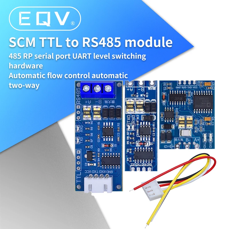 TTL przejdź do modułu RS485 sprzętowa automatyczna kontrola przepływu moduł szeregowy UART poziom wzajemnej konwersji moduł zasilania 3.3V 5V