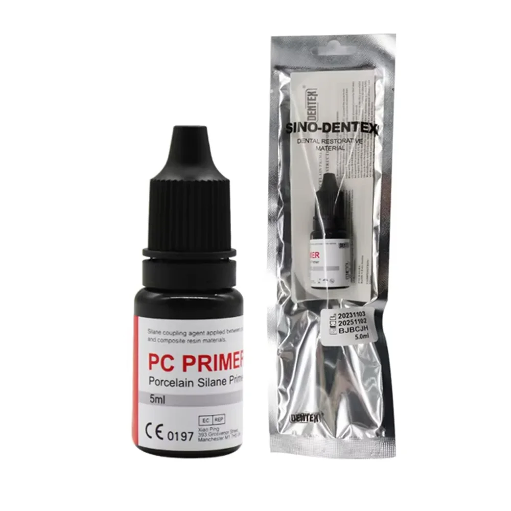 

5 мл Ортодонтический ПК-праймер для фарфора с силаном, стоматологический ортодонтический бондинговый праймер для гравированного фарфора, 5 мл