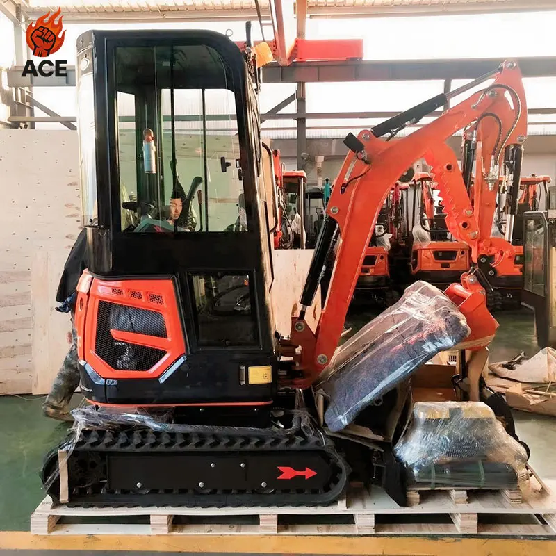 Epa Kubota حفارة صغيرة 2 طن شحن مجاني مايكرو حفار مزرعة آلة حفارة صغيرة حفارات منزلية مع لون مخصص