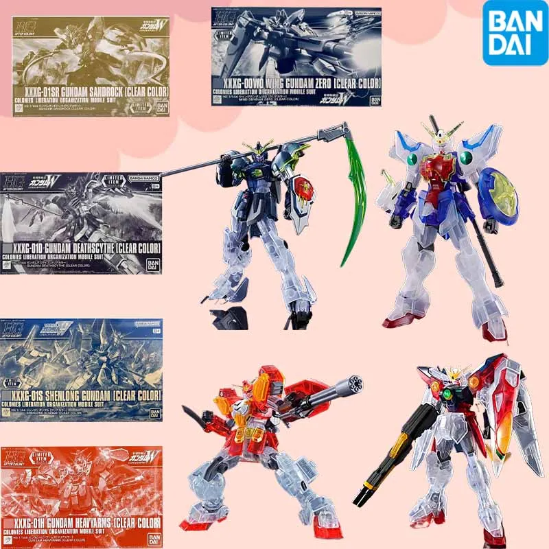 

Bandai Original GUNDAM HG Series SANDROCK WING ZERO DEATHSCYTHE HEAVYARMS GUNDAM Anime Action Figure Assembly Model Toys