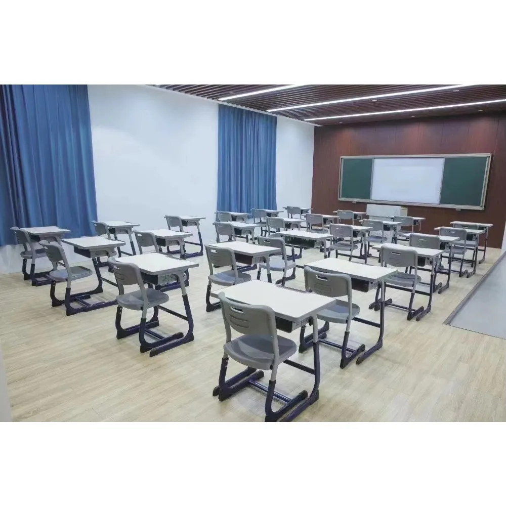 ADVAN JW-12A Mesa e cadeira para ensino médio, mesa para sala de aula universitária, conjunto de mesa e cadeira para estudo de estudantes