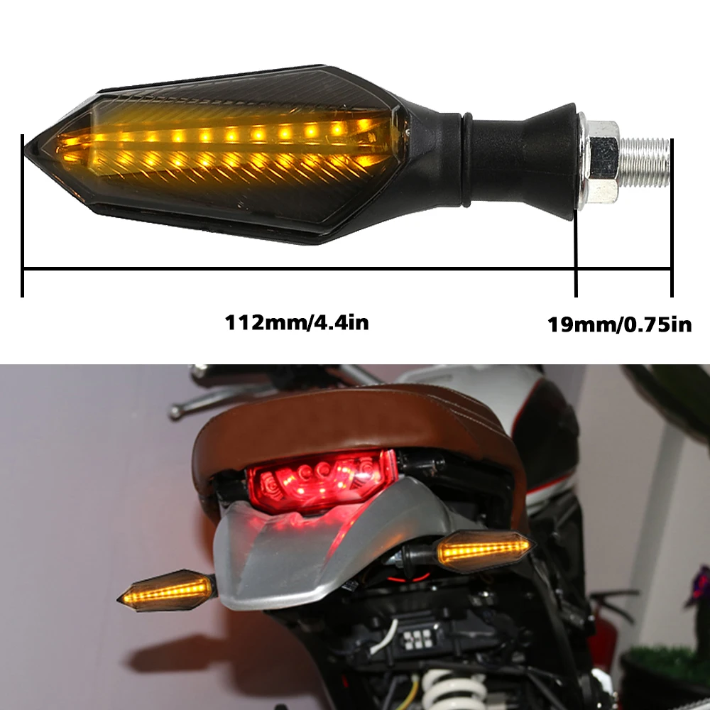 ل Bajaj Pulsar 200 NS/200 RS/200 AS 200RS 200NS 200AS دراجة نارية بدوره مصباح إشارة مؤشرات LED مرنة الوامض فلاشات