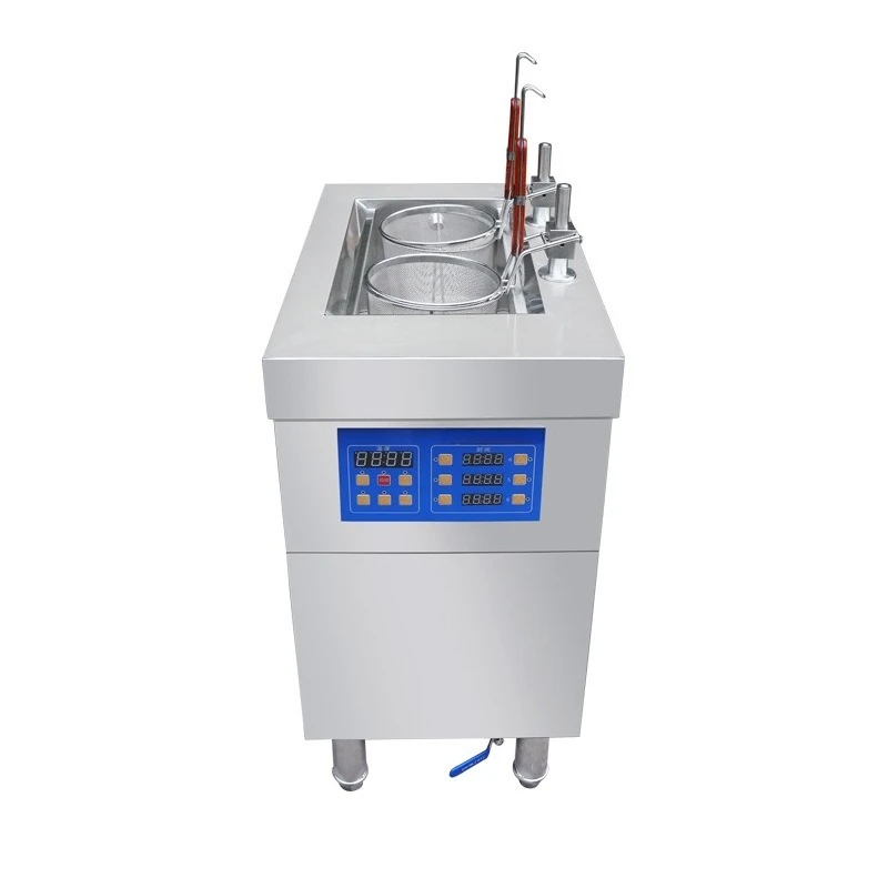 

Automatic lifting noodle cooking stove, two-hole double-control electric noodle cooking machine, hot vegetable stove