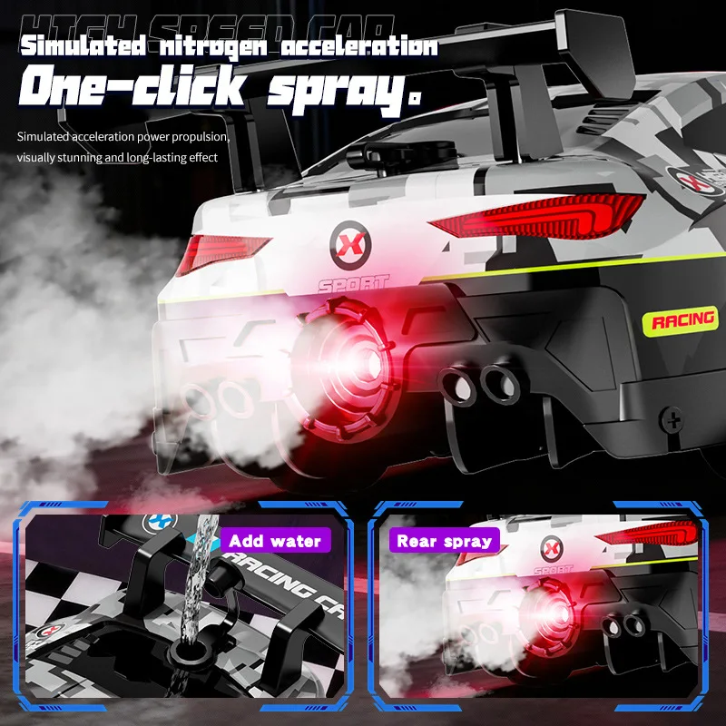 Nuovo auto telecomandata a quattro ruote motrici - Giocattolo modello da corsa per auto telecomandata per ragazzo drift ad alta velocità RC