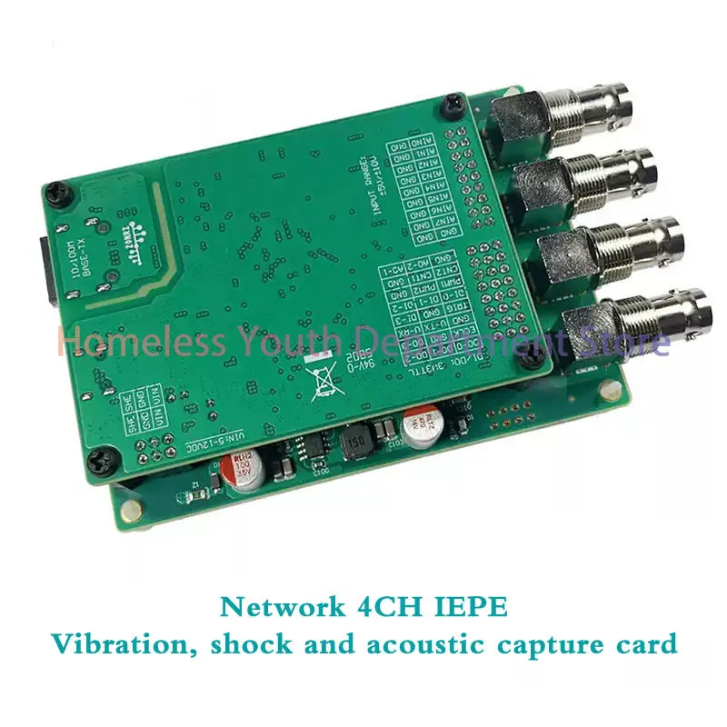 

4-канальная карта сбора данных вибрации/шоковая/акустической синхронизации IEPE, 16 бит, 200 ксп, многочастотный Ethernet