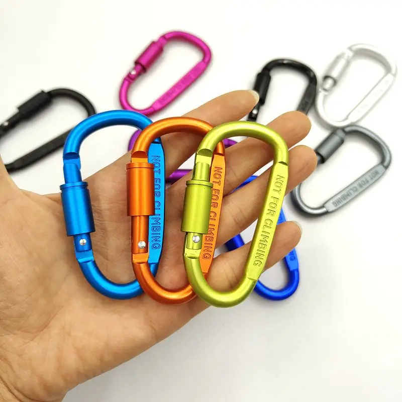 4PCS Carabiner Set For Key Camping Survival Outdoor Keychain Clip  Alloy Aluminum Tactical Caribiner Hook Karabiners