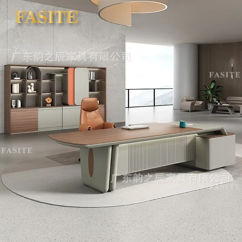 For Office Background Cabinet Boss Desk File Storage Study Display Wall Floor Standing Modern Simplicity Furniture