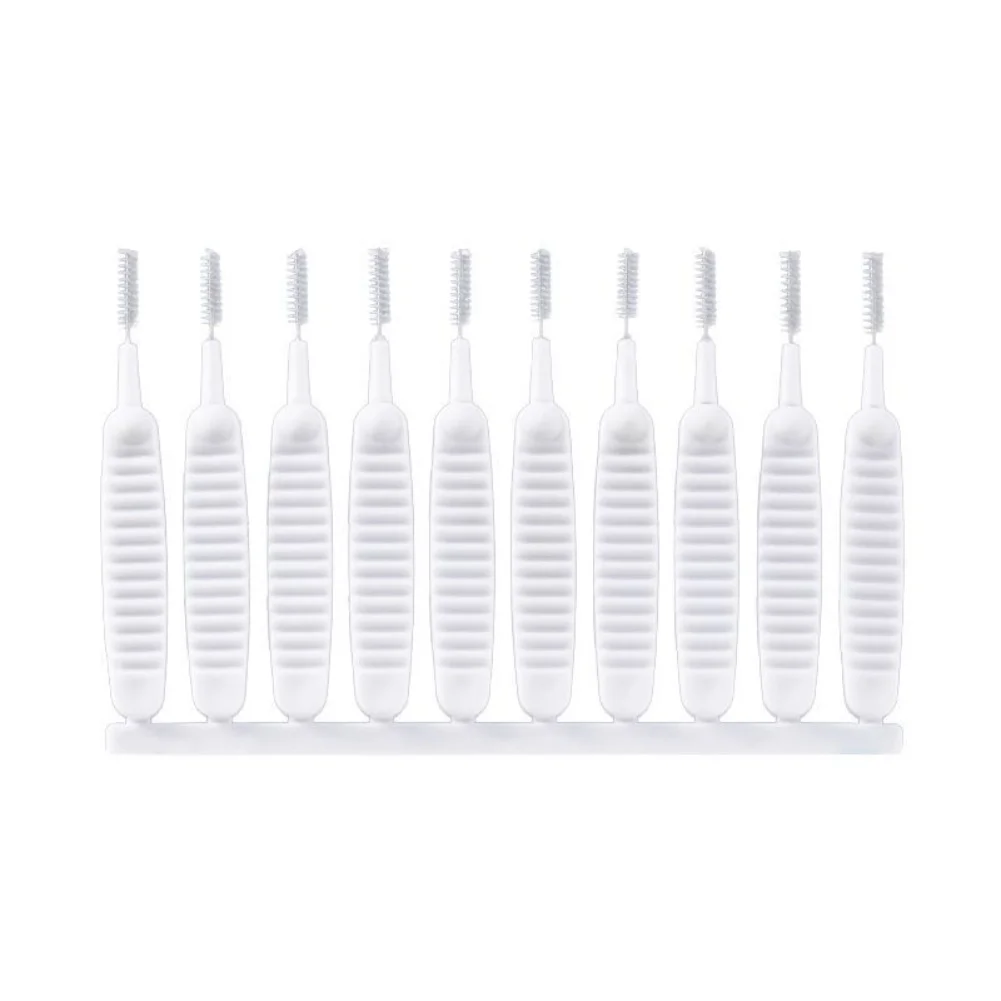 فرشاة تنظيف ذات شعيرات مرنة لصنابير رؤوس الدش والتركيبات المنزلية مع مقبض غير قابل للانزلاق للاستخدام المريح