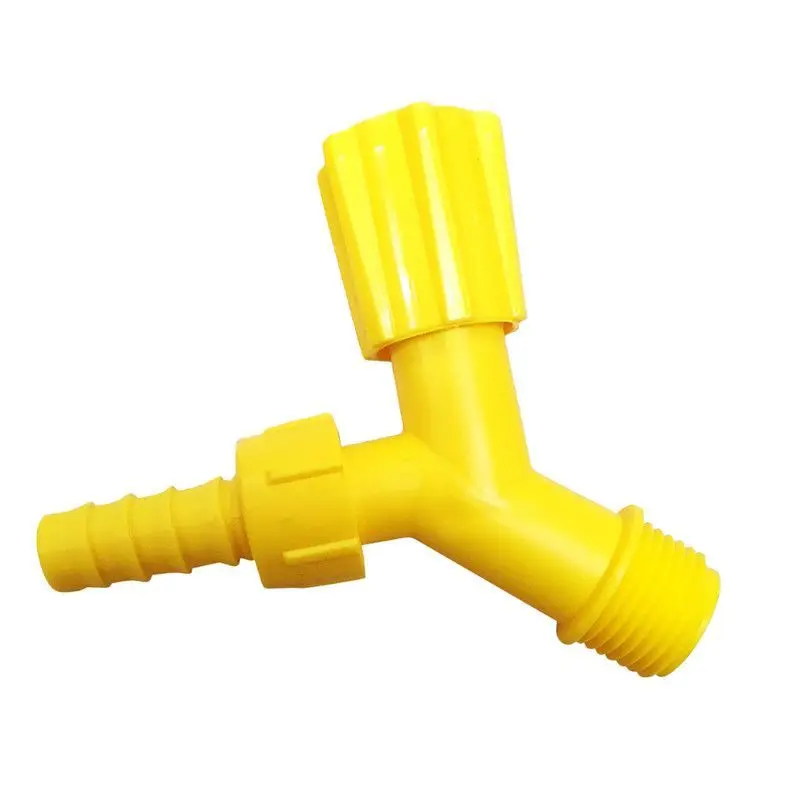 1/2 Faucet For Tank And Garden With Yellow 3/4 Spout