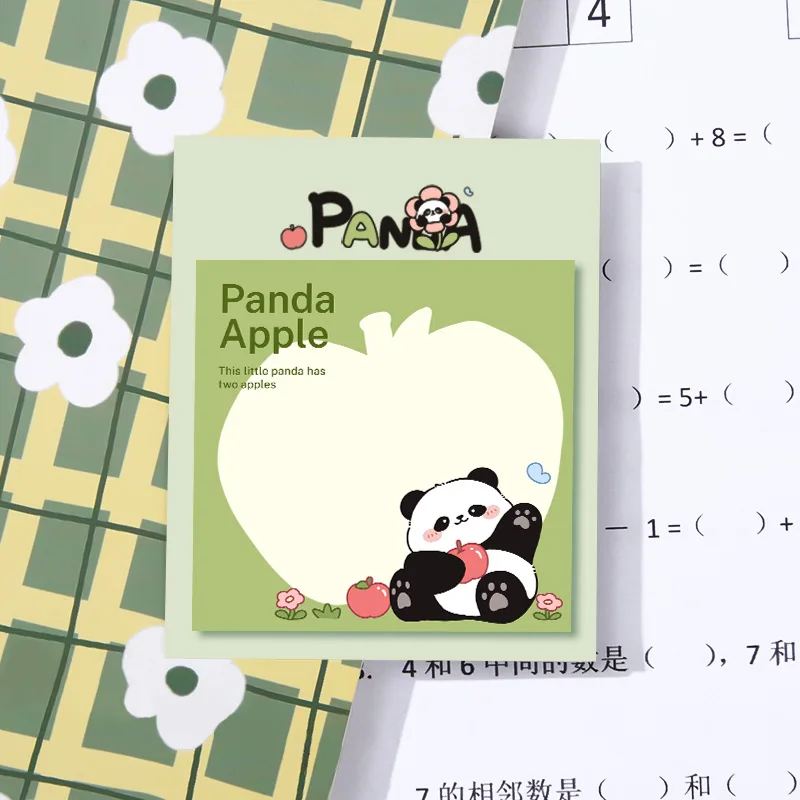 3 pezzi Panda creative Post-it notes studenti di cartoni animati con note piccola nota alto livello di aspetto può incollare N volte nota appiccicosa