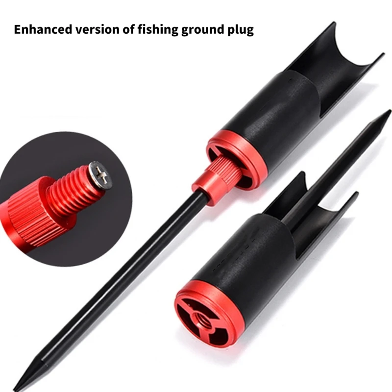 Fishing Rod Support Poles Inserted Stand Fishing Rod Holding Bracket Holder Aluminum Alloy Ground Holder Bracket