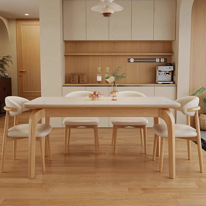 

Restaurant White Wooden Dining Tables Wood Modern Nordic Marble Small Dining Tables Home Luxury Oak Juegos De Comedor Furniture