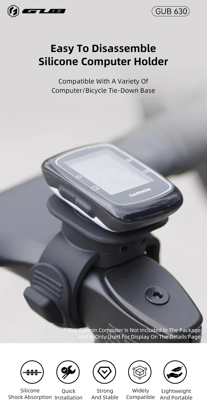 GUB P13 Handy-Fahrradhalterung Fahrrad-Sicherheits-Silikon-Halterung Computer-Handyhalter mit Garmin Bryton Wahoo Ständer – Detail 11