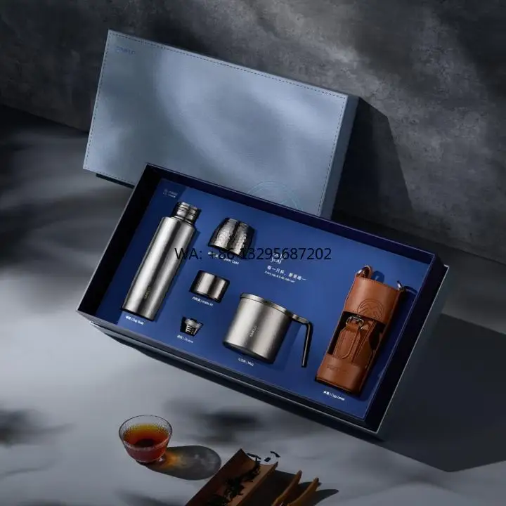 

SIMELO 2025 Новые продукты 380 мл Подарочный набор чашек для тушенного чая из чистого титана Подарочный набор чашек для чая с изоляцией из чистого титана в наличии