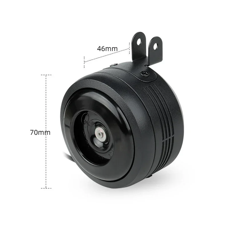 QUAD LOCK Bicycle Bell 120db Electric Bicycle Horn Waterproof USB Charging Bike Handlebar Safety Anti-theft Alarm with
